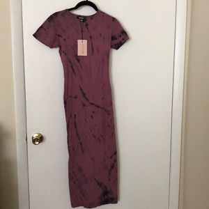 Missguided Tie Dye Midi Dress
